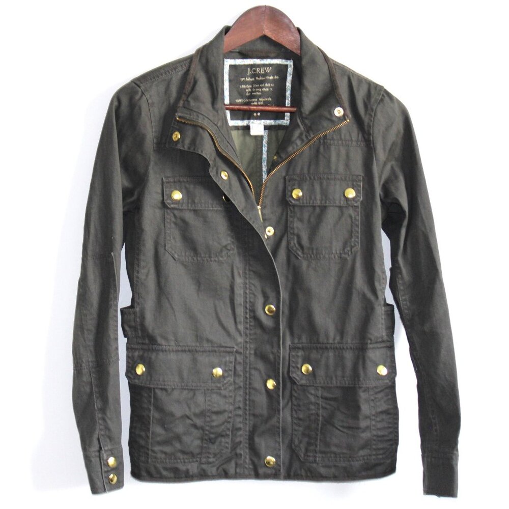 J. Crew | Relaxed Waxed Boyfriend Women's Cotton Field Jacket XS